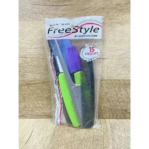 Vintage FreeStyle Multi-Size Combs 15-Piece American Comb Pick USA Made NEW - Picture 1 of 2